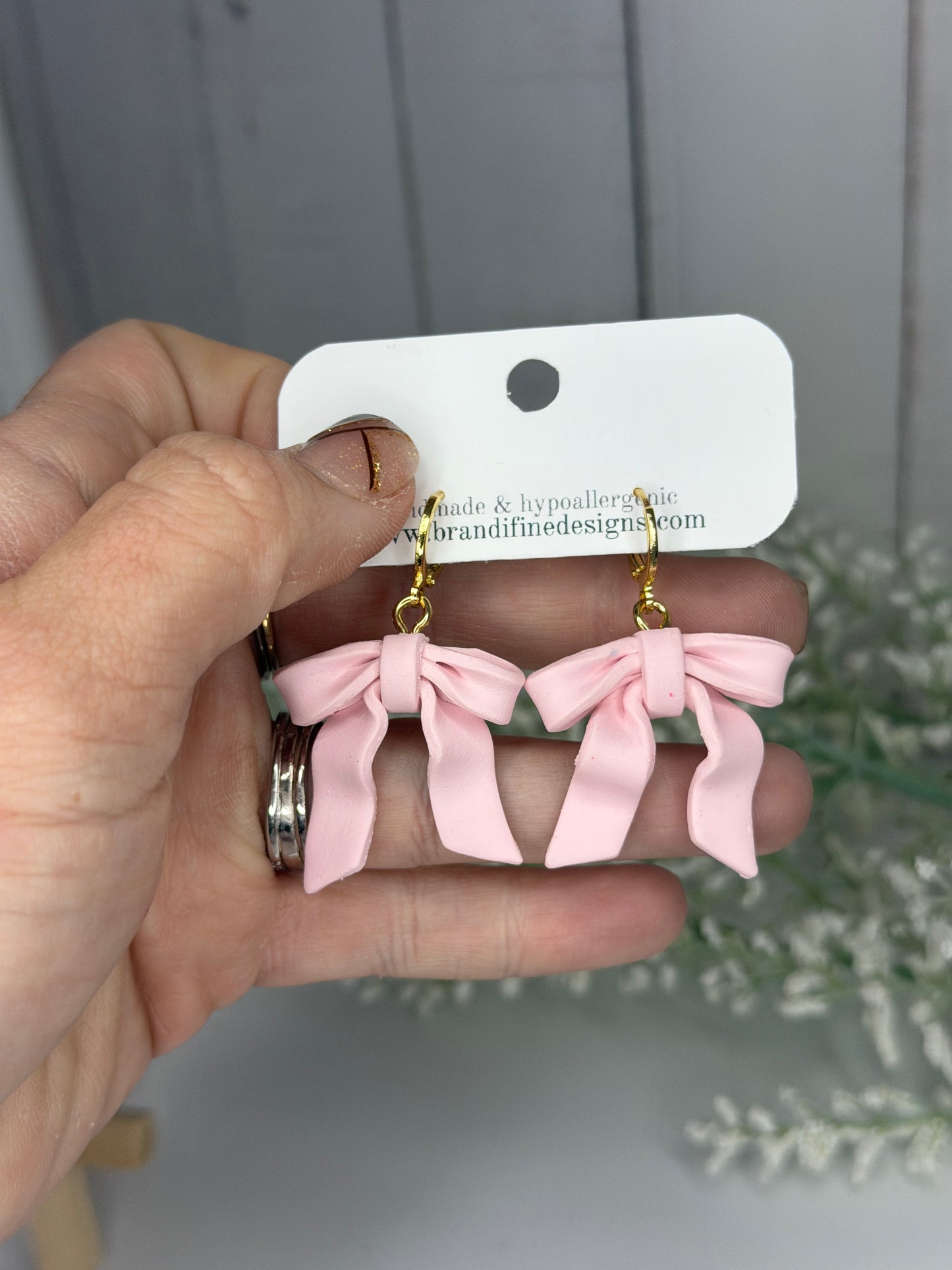 Pink Bow (gold & silver options)