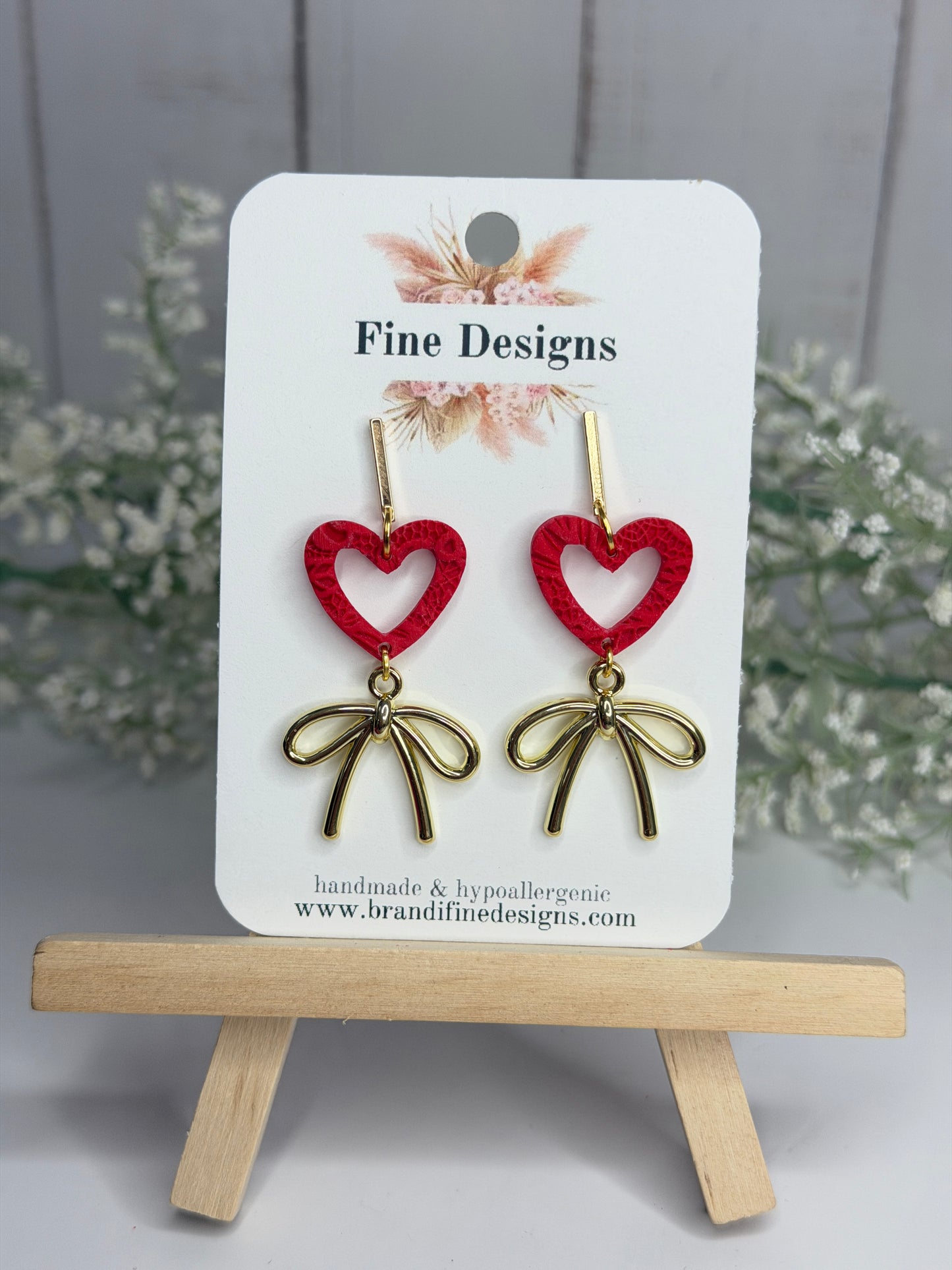 Red Heart Bow