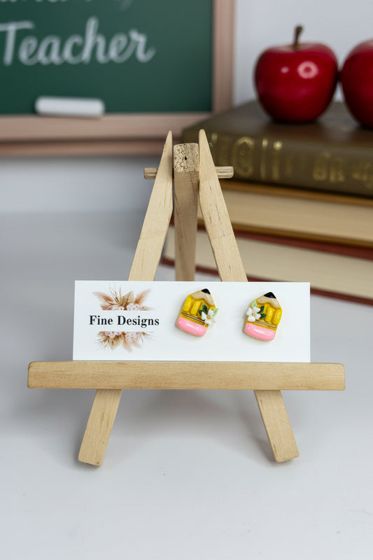 Floral Pencil Stud