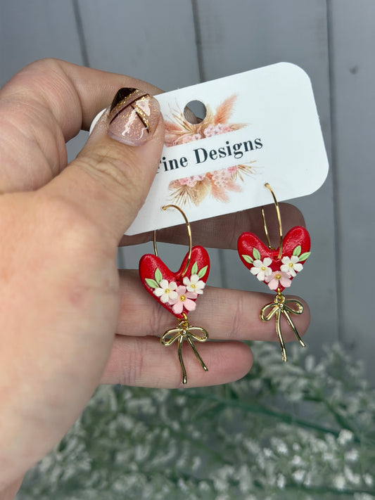 Heart Hoop (gold & silver options)