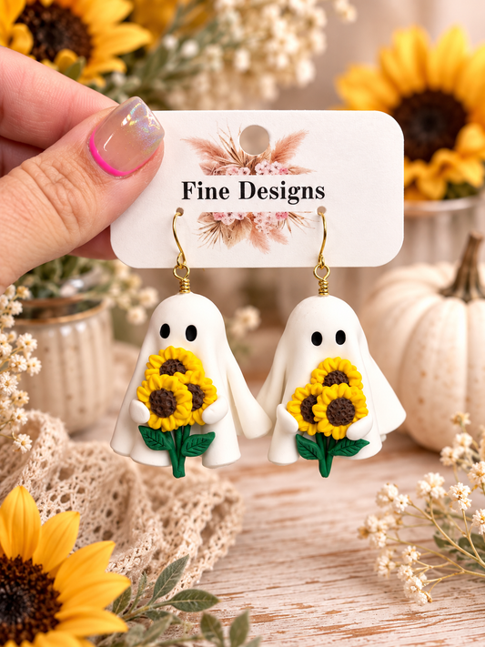 Ghost with Sunflowers