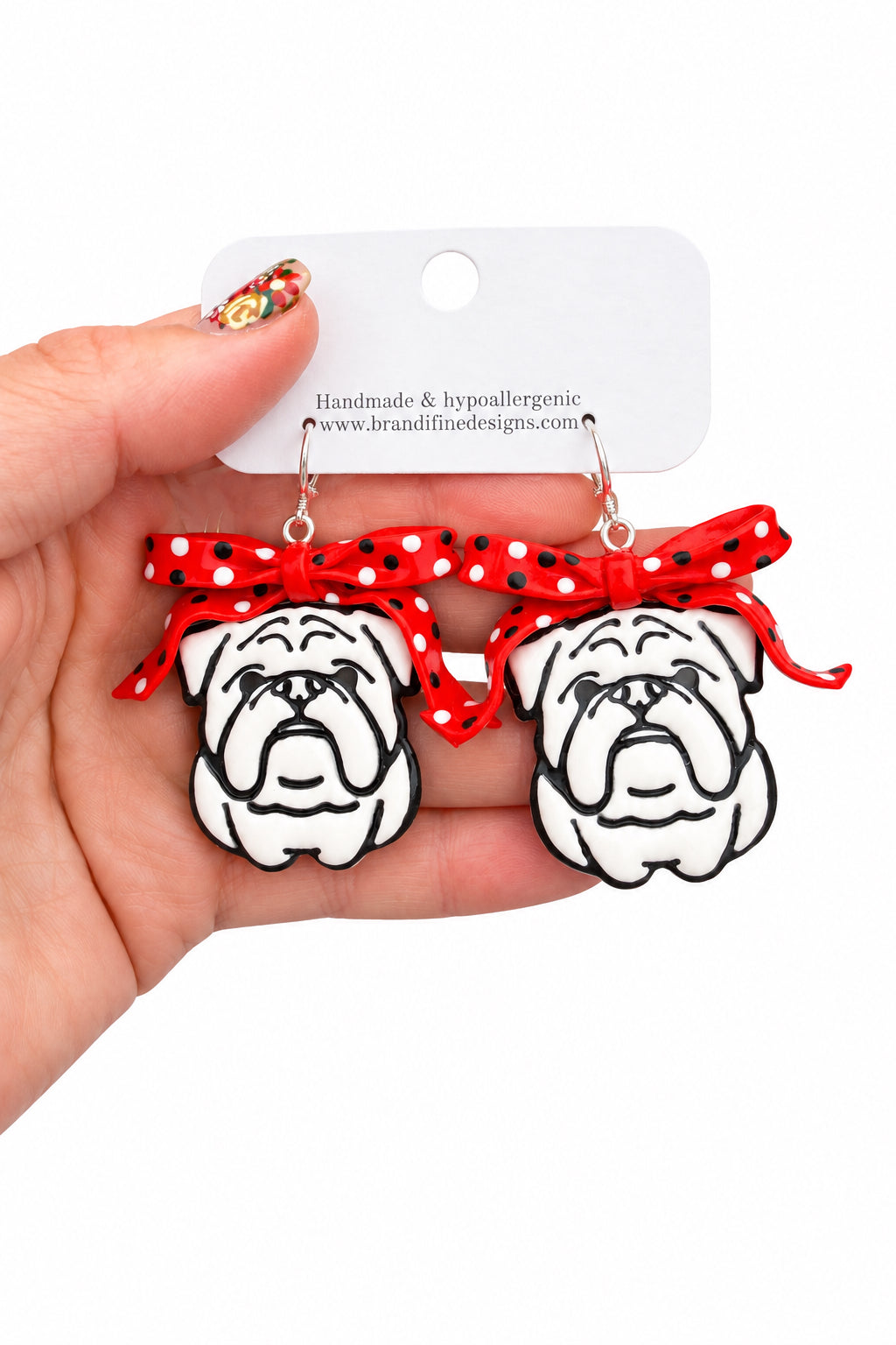 GA Bulldog w Polka Dots