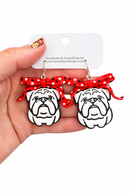 GA Bulldog w Polka Dots