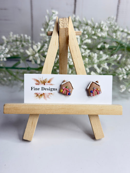 Gingerbread House Stud