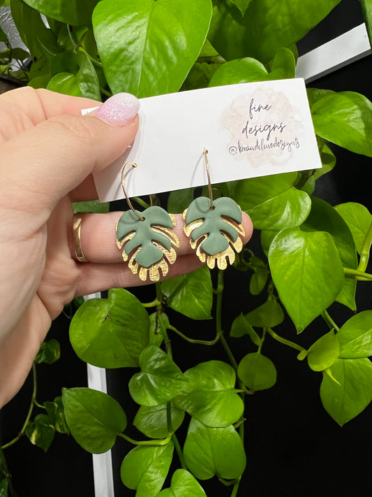 Mini Monstera on Hoop